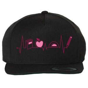 Teacher Heartbeat Wool Snapback Cap