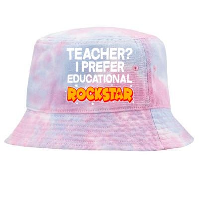 Teacher? I Prefer Educational Rockstar Tie-Dyed Bucket Hat