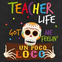 Teacher Life Got Me Feelin Un Poco Loco Adult Drive Performance Visor