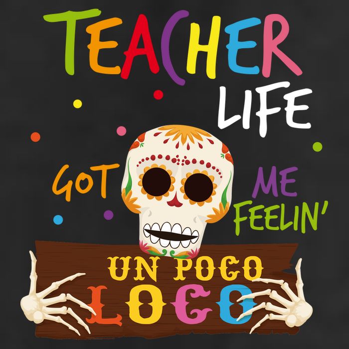 Teacher Life Got Me Feelin Un Poco Loco Adult Drive Performance Visor