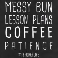 Teacher Life Messy Bun Lesson Plans Coffee Patience Cool Comfort Performance Bucket Hat