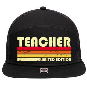 Teacher Limited Edition Retro Style 7 Panel Mesh Trucker Snapback Hat