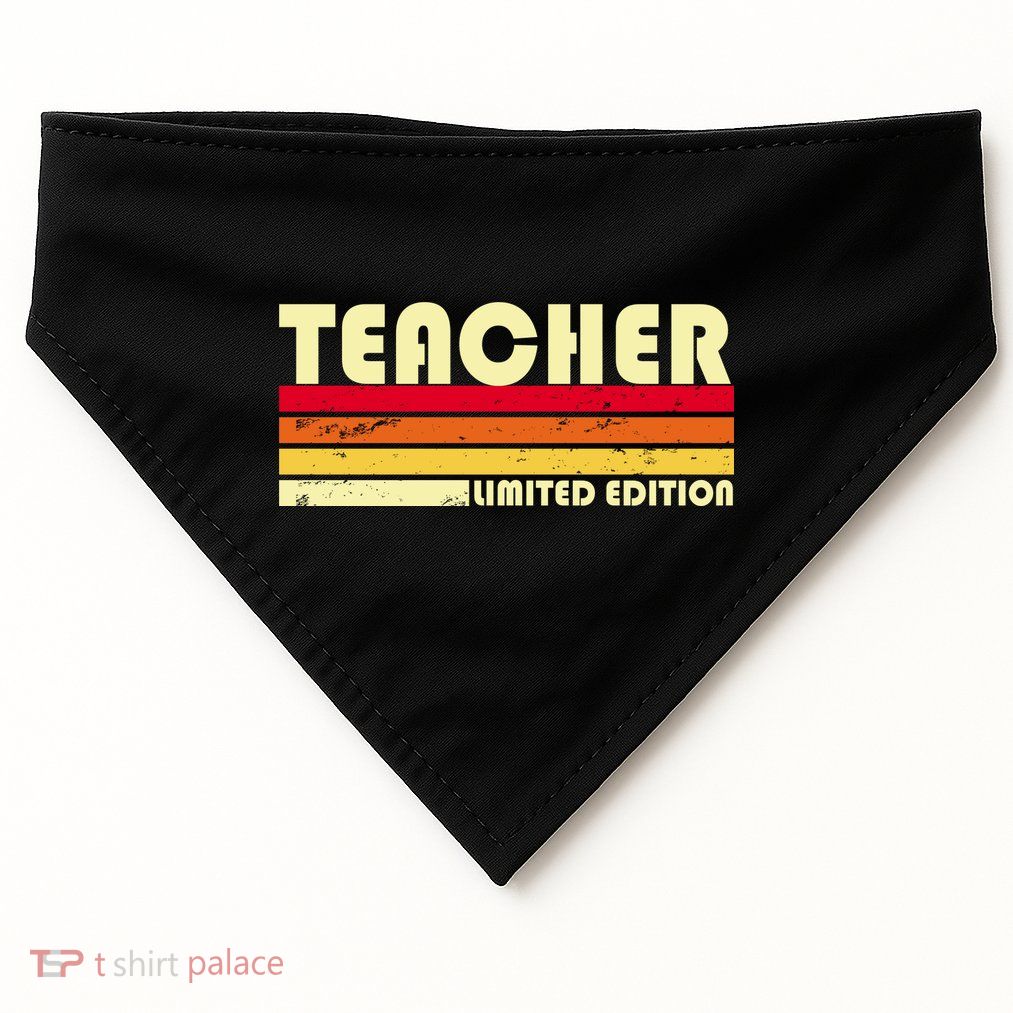 Teacher Limited Edition Retro Style USA-Made Doggie Bandana
