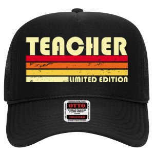 Teacher Limited Edition Retro Style High Crown Mesh Back Trucker Hat