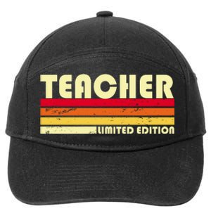 Teacher Limited Edition Retro Style 7-Panel Snapback Hat