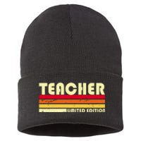 Teacher Limited Edition Retro Style Sustainable Knit Beanie