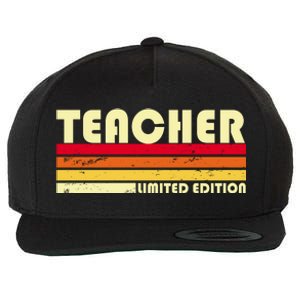 Teacher Limited Edition Retro Style Wool Snapback Cap