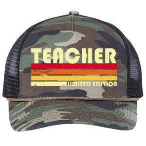 Teacher Limited Edition Retro Style Retro Rope Trucker Hat Cap