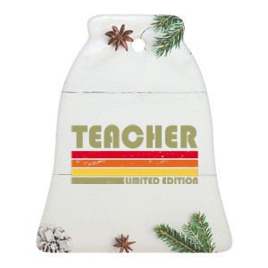 Teacher Limited Edition Retro Style Ceramic Bell Ornament