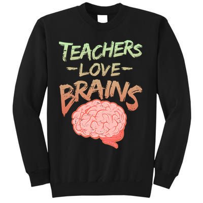 Teacher Loves Brains Sweatshirt
