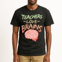 Teacher Loves Brains Tall T-Shirt
