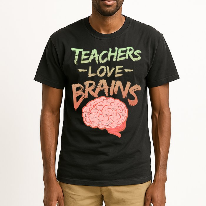 Teacher Loves Brains Tall T-Shirt