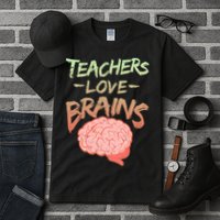 Teacher Loves Brains Tall T-Shirt