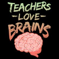 Teacher Loves Brains Tall T-Shirt