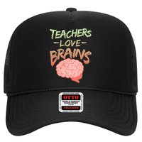 Teacher Loves Brains Trucker Hat