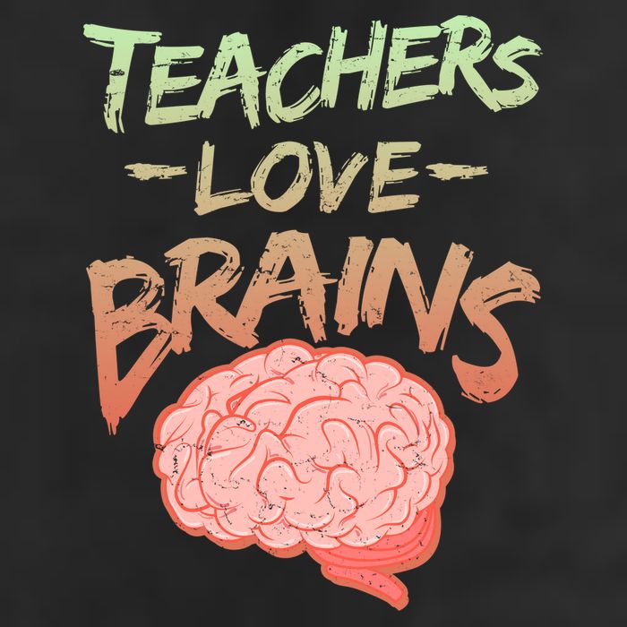 Teacher Loves Brains Trucker Hat