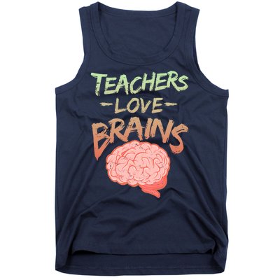 Teacher Loves Brains Tank Top