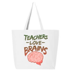 Teacher Loves Brains 25L Jumbo Tote