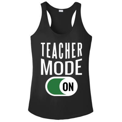 Teacher Mode On Ladies PosiCharge Competitor Racerback Tank