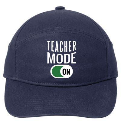 Teacher Mode On 7-Panel Snapback Hat