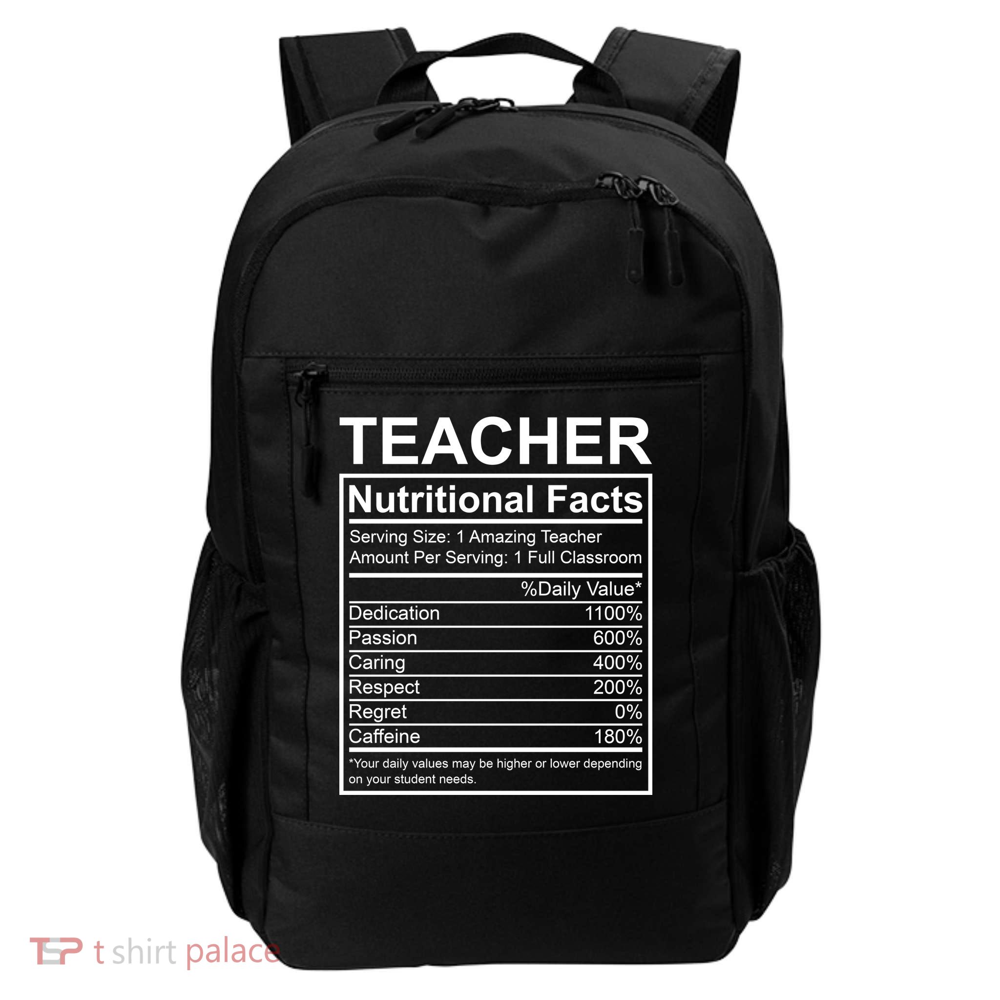 Teacher Nutritional Facts Daily Commute Backpack