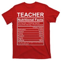 Teacher Nutritional Facts T-Shirt