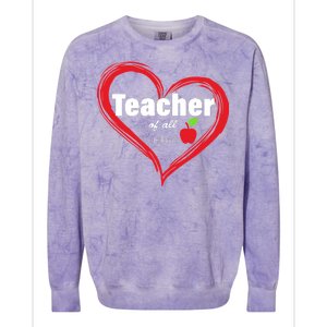 Teacher Of All Things Colorblast Crewneck Sweatshirt