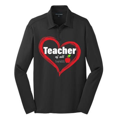 Teacher Of All Things Silk Touch Performance Long Sleeve Polo