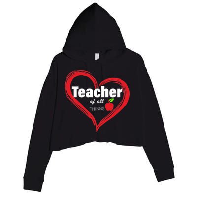 Teacher Of All Things Crop Fleece Hoodie