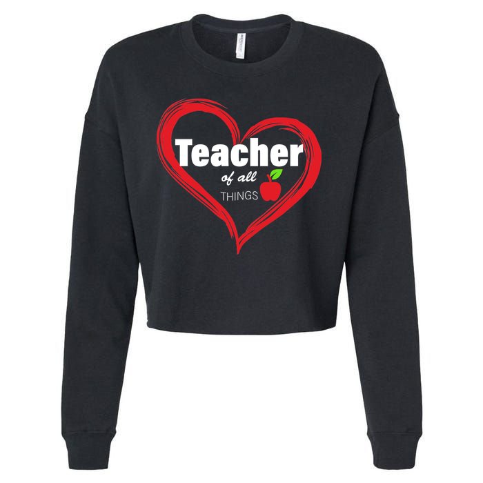 Teacher Of All Things Cropped Pullover Crew