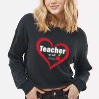 Teacher Of All Things Cropped Pullover Crew