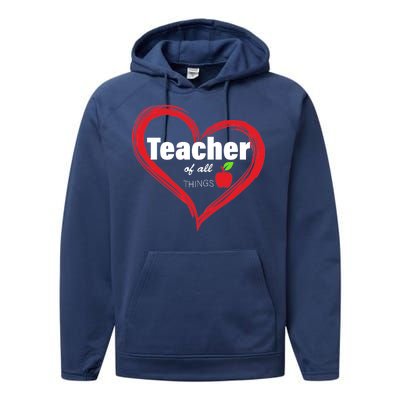 Teacher Of All Things Performance Fleece Hoodie