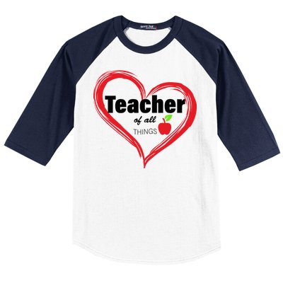 Teacher Of All Things Baseball Sleeve Shirt