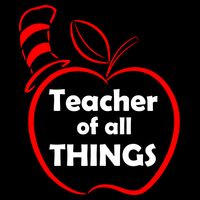 Teacher of All Things Apple Logo Backpack