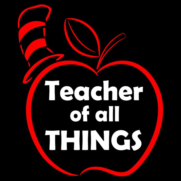 Teacher of All Things Apple Logo Backpack