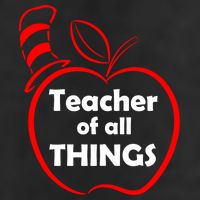 Teacher of All Things Apple Logo Adult Drive Performance Visor
