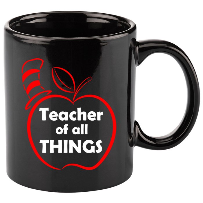 Teacher of All Things Apple Logo 11oz C Handle Ceramic Mug