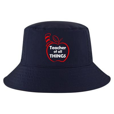 Teacher of All Things Apple Logo Cool Comfort Performance Bucket Hat