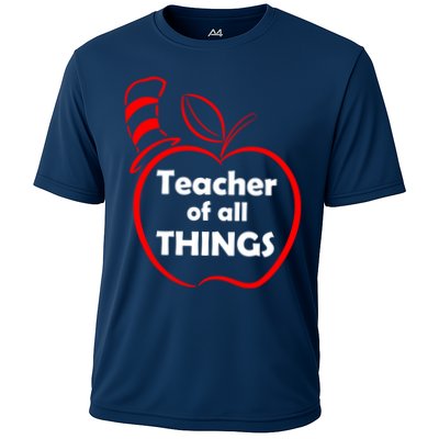 Teacher of All Things Apple Logo Performance Shirt