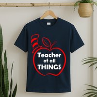Teacher of All Things Apple Logo T-Shirt