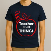 Teacher of All Things Apple Logo T-Shirt