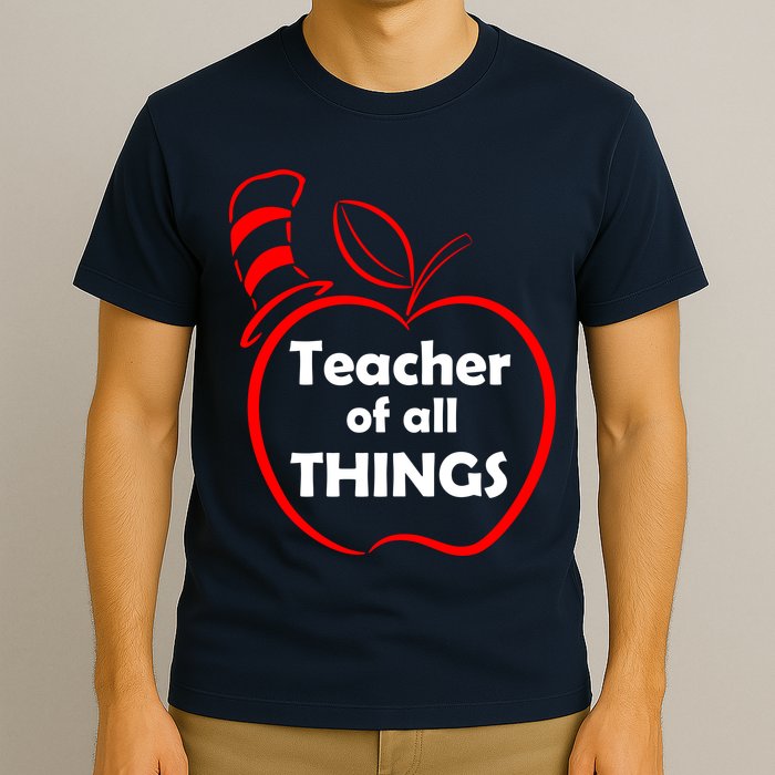 Teacher of All Things Apple Logo T-Shirt