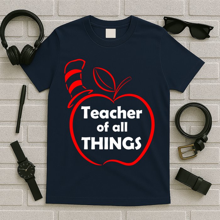 Teacher of All Things Apple Logo T-Shirt