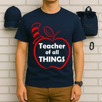 Teacher of All Things Apple Logo T-Shirt