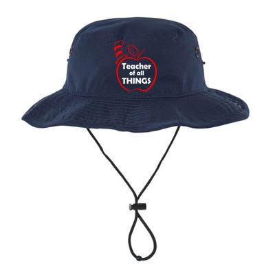 Teacher of All Things Apple Logo Bucket Hat