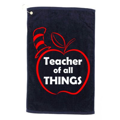 Teacher of All Things Apple Logo Golf Towel