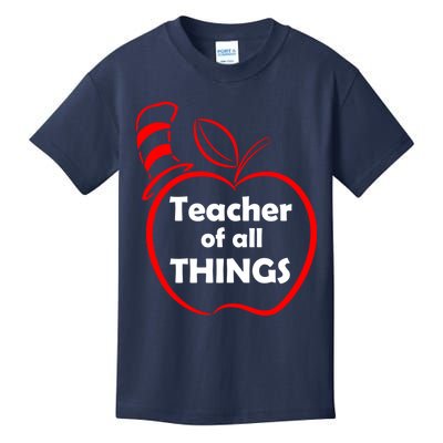 Teacher of All Things Apple Logo Kids T-Shirt
