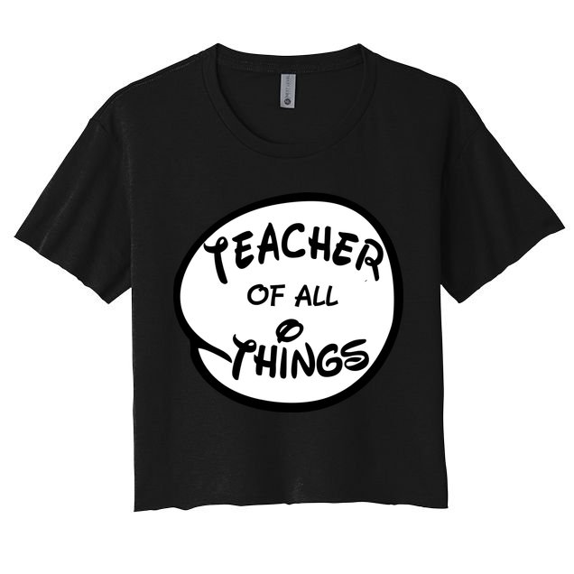 Teacher of all Things Emblem Crop Top