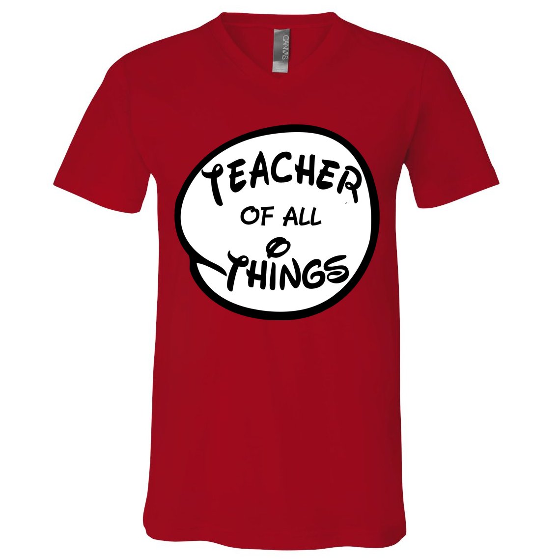 Teacher of all Things Emblem V-Neck T-Shirt