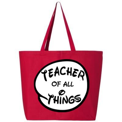 Teacher of all Things Emblem 25L Jumbo Tote